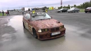 Rat Look BMW 3 Series in Huge Puddle in UK Car Show