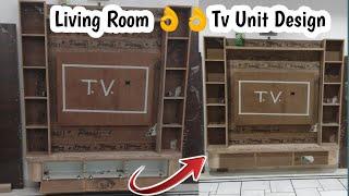 tv unit कैसे बनाए How To Make a tv Unit | Best Tv unit design For living Room