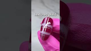 Textured Plaid Nail Art ️ #nailart