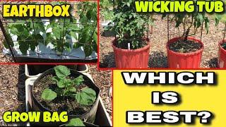 WICKING TUB vs GROW BAG vs EARTHBOX - WHICH WORKS BEST - PROS AND CONS - WHAT WILL WORK FOR YOU?