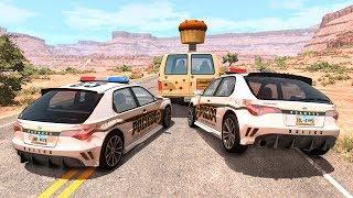 Crazy Police Chases #43 - BeamNG Drive Crashes | CrashBoomPunk