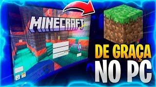 COMO BAIXAR MINECRAFT DE GRAÇA NO PC & NOTEBOOK!