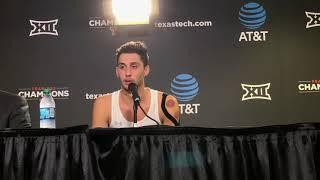 Texas Tech sophomore Davide Moretti discusses his made free throws and the win over Oklahoma State