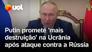 Guerra: Putin promete mais 'destruição' na Ucrânia após ataque a prédio na Rússia; confira