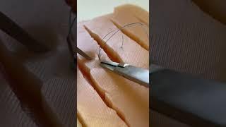 П образный шов / P Surgical suture #хирург #школахирургии #обучениехирургов #мастерклассы #хирургия