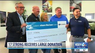 17 Strong organization receives $20,000+ check from Subaru