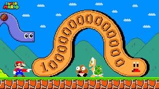 What if Everything Mario Touches Turned into WORMS in Super Mario Bros?