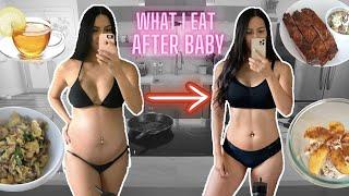 WHAT I EAT IN A DAY | POSTPARTUM AFTER BABY