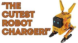 "The Cutest Robot Charger, power Up in Style: Alpha65 Robot Fast Charger - Fast and Compact!"