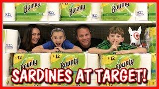 HILARIOUS SARDINES CHALLENGE AT TARGET | We Are The Davises