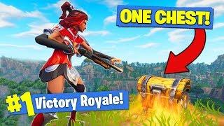The *ONE CHEST* CHALLENGE In Fortnite Battle Royale!