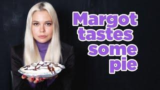 Margot tastes some pie