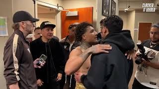 Ryan Garcia and Sean Garcia Squash Beef with the Vargas Family Backstage