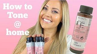 HOW TO TONE YOU HAIR | How I Tone My Hair W/ Redken EQ Shades Review