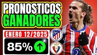 Pronósticos GANADORES de Fútbol (12/01/2025) | Método Gol y Gana [España La Liga]