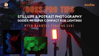 PRO TIPS - Still Life & Potrait Photography | Godox M1 Super Compact RGB Lighting!