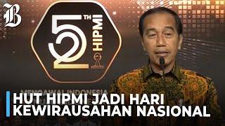 Kelakar Jokowi di HUT Hipmi Sebut Pengusaha Takut Pajak