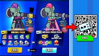 FREE GİFTS BRAWL PASS QR CODE! MEGA BOX & POWER MEAL OPEN  BRAWL STARS NEW UPDATE!