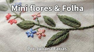 Bordar MINI FLORES & Ponto FOLHA