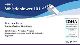 OSHA Webinar: Whistleblower 101 • CSUDH OSHA