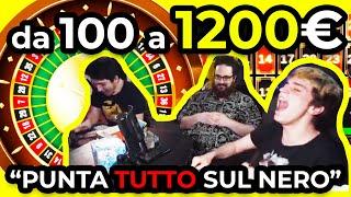 MERRINO E SDRUMOX VINCONO 1200€ ALLA ROULETTE - FOLLIA PURA