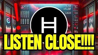 HEDERA (HBAR) WHAT IS GOING ON WITH THE PRICE RIGHT NOW? | LISTEN HOLDERS | HBAR CRYPTO NEWS TODAY‼️