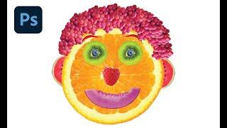 Photoshop for Beginners: Create a Fun Fruit Face Collage!