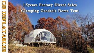 Outdoor Hotel Geo Pvc Big Camping Event  Tent Transparent Hotel Glamping Igloo Geodesic Dome Tent