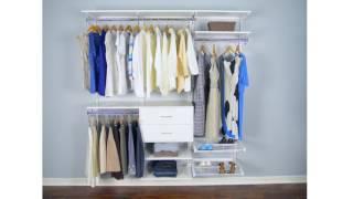 Organized Living freedomRail | A Truly Adjustable Closet Storage System