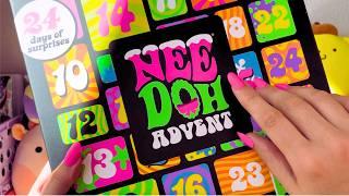 ASMR Squishy Advent Calendar Unboxing! NeeDoh Squishies & Fidgets (soft spoken)