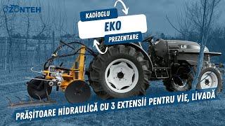 Prășitoare hidraulică cu 3 extensii pentru Vie, Livadă (Kadioglu model Eko)