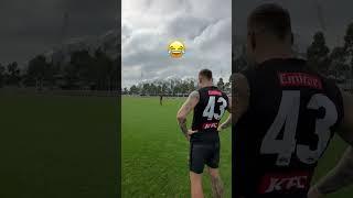 Jordy never makes it easy for Pendles in their post training goal kicking comp  #afl