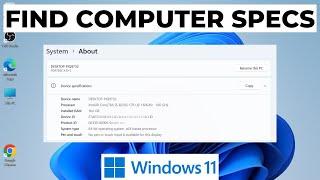 How to Find Computer Specs on Windows 11 2024