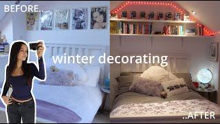 decorate my room with me! (winter edition️)