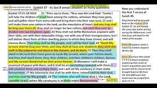 Ezekiel 37 - the last 8 verses answers so many questions