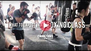 What to expect in a boxing class @ Champions Gym