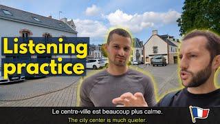 Easy French Listening Practice in France |  (FR/EN Subtitles) Vlog France