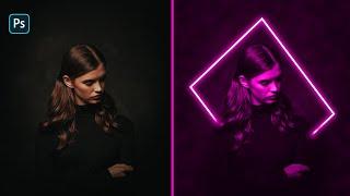 Neon Light Effect Photoshop Tutorial