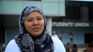 Malaysian student Zamira talking about the University of Lincoln (UK)