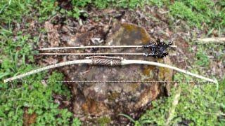 Quick Primitive Survival Bow And Arrows!