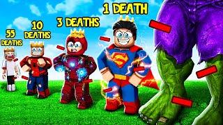 If I DIE My SUPER HERO Gets WORSE In Roblox