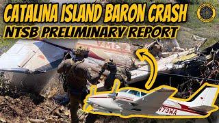 NTSB Prelim Catalina Baron Crash 5 Fatalities