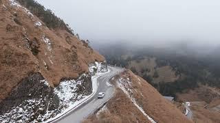探索台灣最高雪地建築｜合歡山松雪樓冬季空拍全景