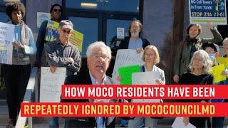 How MoCo Residents Have Been Repeatedly Ignored by #MoCoCouncilMD