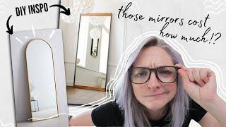 i try to dupe expensive West Elm floor mirrors for half the cost! | Can I Make It For Cheaper?! EP1