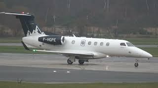 F-HGPE EMBRAER 300 DEPARTING OFF FARNBOROUGH EGLF RUNWAY 06 18-12