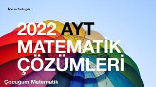 2022 AYT MATEMATİK SORU ÇÖZÜMLERİ(PDF AÇIKLAMADA)