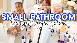 Small Bathroom Organization on a Budget