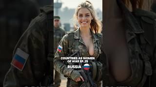 Countries as women of war Ep.25 #CapCut #ai #midjourney #army #patrol #woman #beauty #girls