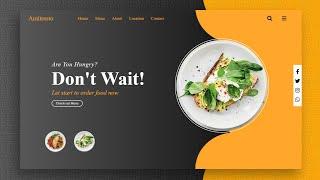 Restaurant website design html css & Javascript